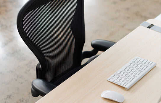 desk and office chair